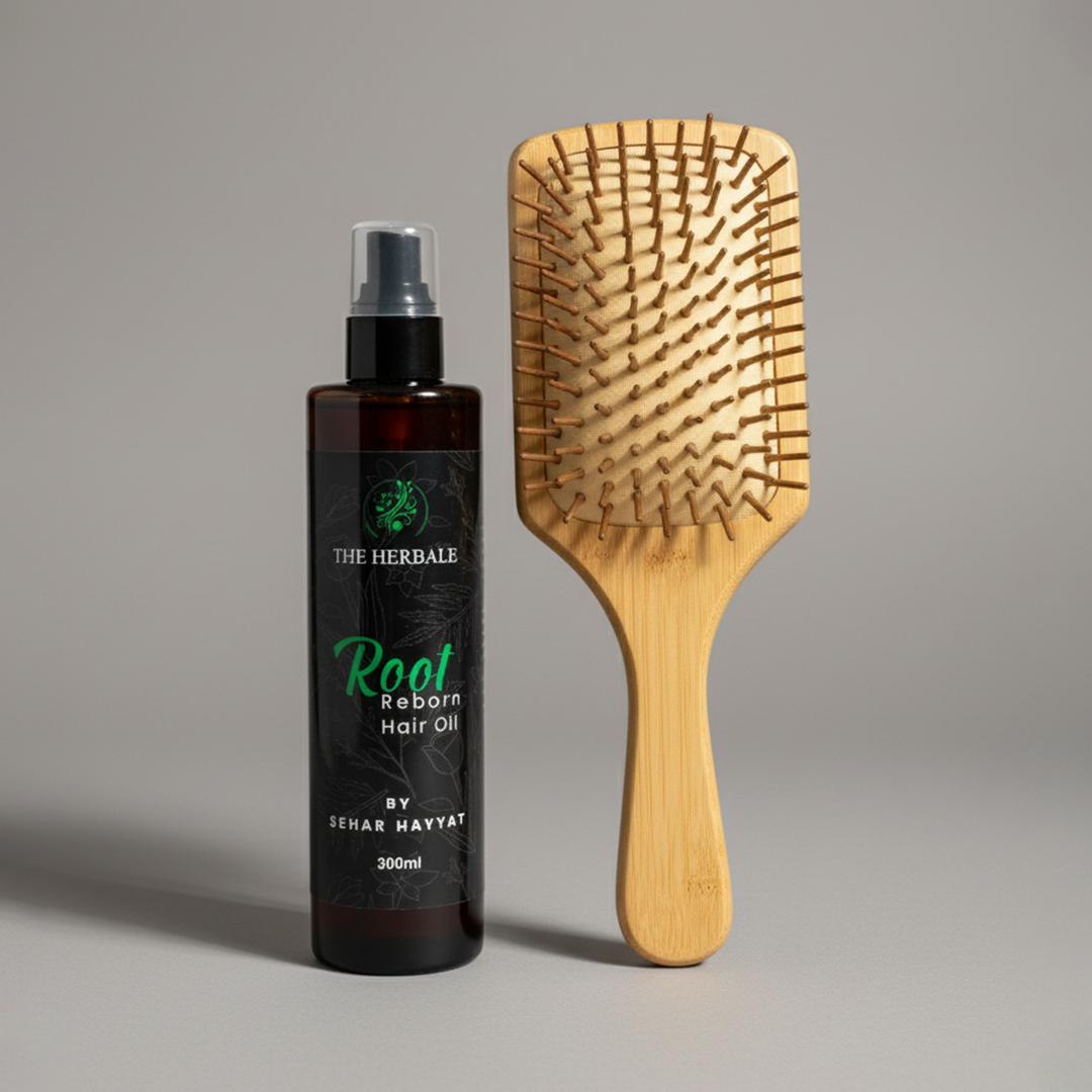 Root Reborn Hair Care Duo (300ml Oil + Brush)